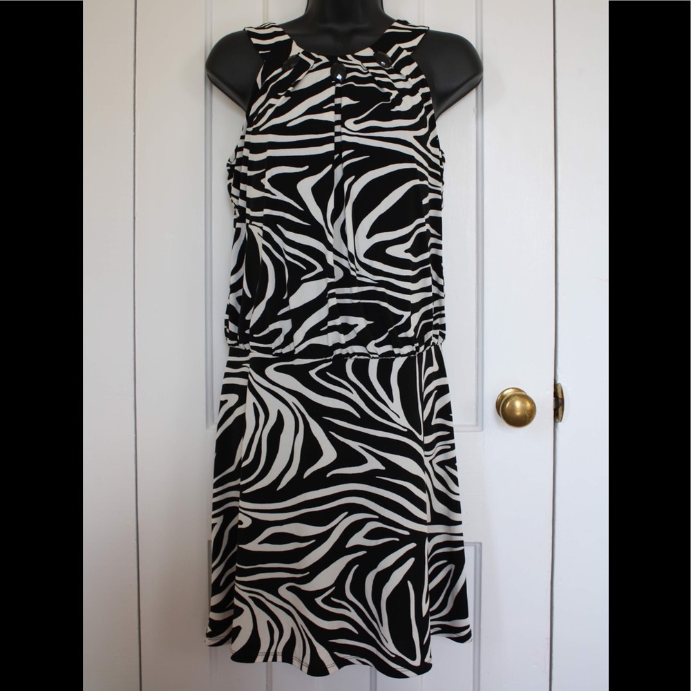 • Carole Little • Zebra Print Woman’s Dress - Picture 1 of 6